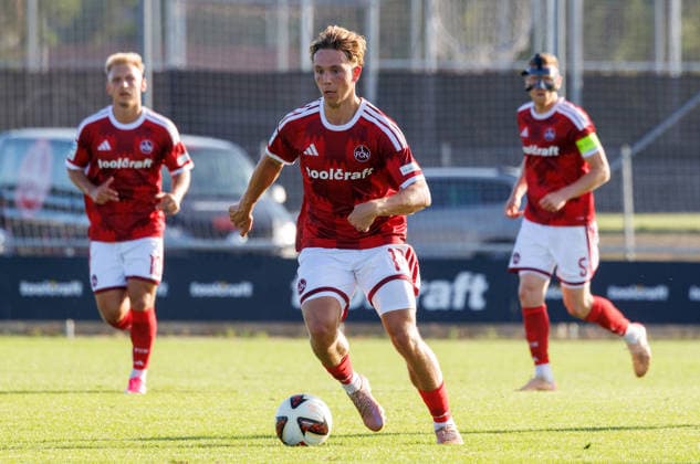 07.08.2026 - Fussball - Saison 2026 2027 - Regionalliga Bayern - 03. Spieltag: 1. FC Nürnberg FCN II ( Club ) - TSV Buchbach - DaMa - xdaxmax - Moritz Wiezorrek (17, 1. FC Nürnberg FCN II )