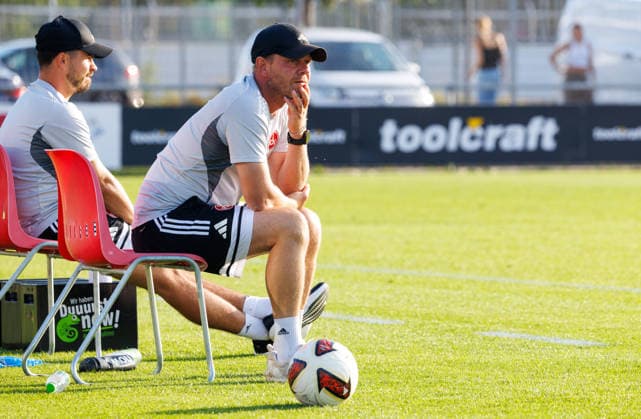 07.08.2026 - Fussball - Saison 2026 2027 - Regionalliga Bayern - 03. Spieltag: 1. FC Nürnberg FCN II ( Club ) - TSV Buchbach - DaMa - xdaxmax - Andreas Andy Wolf (Trainer 1. FC Nürnberg FCN II ) enttäuscht Enttäuschung