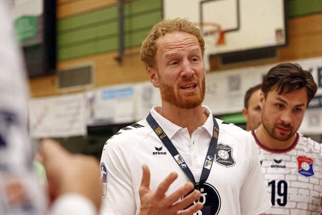 07.08.2026, xovx, Handball Lindencup, TV Hüttenberg - HSC 2000 Coburg Trainer Stefan Kneer (TV Hüttenberg) Linden Stadthalle Hessen Deutschland (DE)