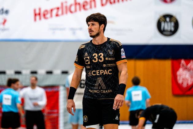 07.08.2026, xdobgx, Handball Heide-Cup 2026, VFL Gummersbach - Provence Aix v.l. Alexandre Tritta (PAUC Handball, 33) Portrait, Portraet, Einzelbild Schneverdingen