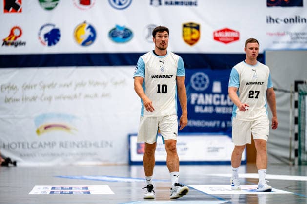 07.08.2026, xdobgx, Handball Heide-Cup 2026, VFL Gummersbach - Provence Aix v.l. Alex Dujshebaev (VfL Gummersbach, 10) Freisteller, Einzelbild, Ganzkoerper Schneverdingen