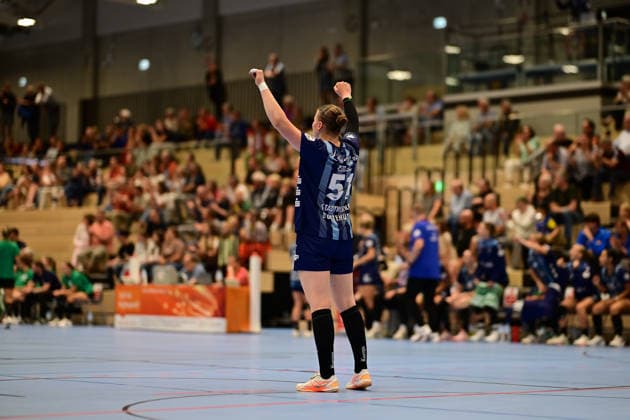Handball I Frauen I Saison 2026-2027 I Testspiel I Buxtehuder SV - VfL Oldenburg I 07.08.2026 Jubel, Begeisterung, Enthusiasmus, Euphorie, Freude, Glücksgefühl, Heiterkeit bei: Lin Luck (51, Buxtehuder Sportverein) Buxtehude Halle Nord (Neu) Niedersachsen Deutschland Copyright: xLobeca FelixxWeißbergx