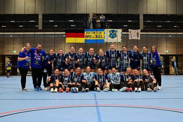 Handball I Frauen I Saison 2026-2027 I Testspiel I Buxtehuder SV - VfL Oldenburg I 07.08.2026 Jubel, Begeisterung, Enthusiasmus, Euphorie, Freude, Glücksgefühl, Heiterkeit bei: Buxtehuder Sportverein Frauen Buxtehude Halle Nord (Neu) Niedersachsen Deutschland Copyright: xLobeca FelixxWeißbergx
