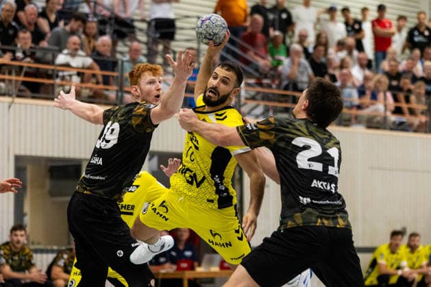 Mohamed Amine DARMOUL (TVB Stuttgart, 70) erzielt ein Tor, Aktion, Torwurf GER, TVB Stuttgart vs. HC Elbflorenz 2006, Handball, Vorbereitung, Turnier, S-Cup Altensteig, Viertelfinale, Spielzeit 2026 2027, 07.08.2026, GER, TVB Stuttgart vs. HC Elbflorenz 2006, Handball, Vorbereitung, Turnier, S-Cup Altensteig, Viertelfinale, Spielzeit 2026 2027, 07.08.2026, Altensteig Copyright: xEibnerxPressefoto OliverxSchmidtx EP_OST