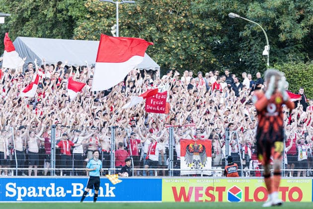 Regionalliga West: Borussia Dortmund II - 1.FC Köln II, 07.08.2026 Fans von 1. FC Köln U23 Regionalliga West: Borussia Dortmund II - 1.FC Köln II, Rote Erde, Dortmund; 07.08.2026 DFB regulations prohibit any use of photographs as image sequences and or quasi video. Copyright: xBEAUTIFULxSPORTS Buriakovx