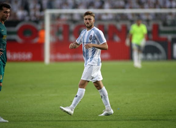 Fussball, Herren, Regionalliga Bayern, Saison 2026 2027, TSV 1860 München - FC Augsburg II, Grünwalder Stadion Matthew Collins (TSV 1860 München) auf dem Spielfeld