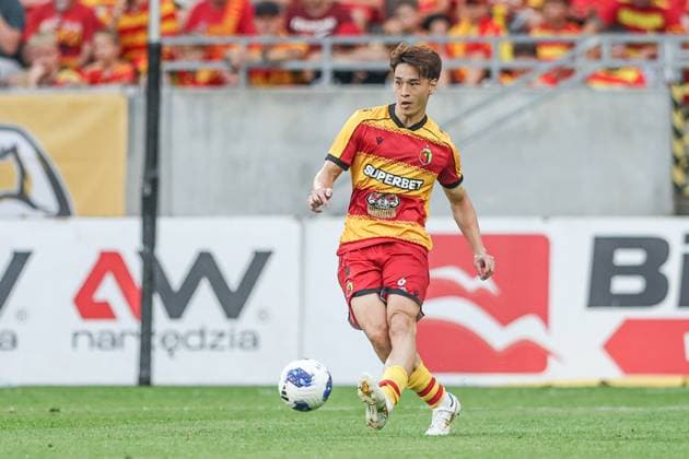 UEFA Europa League 2026 2027 match Jagiellonia Bialystok and Rangers FC in Bialystok, Poland - 06 Aug 2026 Yuki Kobayashi of Jagiellonia Bialystok seen in action during the UEFA Europa League 2026 2027 match between Jagiellonia Bialystok and Rangers FC at Chorten Arena (Bialystok). Final score; Jagiellonia Bialystok 2:1 Rangers FC. UEFA Europa League 2026 2027 match between Jagiellonia Bialystok and Rangers FC Bialystok Poland Copyright: xGrzegorzxWajdax xSOPAxImagesx Grzegorz-Wajda-1441230