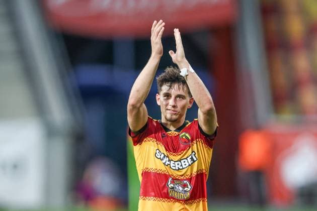 UEFA Europa League 2026 2027 match Jagiellonia Bialystok and Rangers FC in Bialystok, Poland - 06 Aug 2026 Kajetan Szmyt of Jagiellonia Bialystok seen during the UEFA Europa League 2026 2027 match between Jagiellonia Bialystok and Rangers FC at Chorten Arena (Bialystok). Final score; Jagiellonia Bialystok 2:1 Rangers FC. UEFA Europa League 2026 2027 match between Jagiellonia Bialystok and Rangers FC Bialystok Poland Copyright: xGrzegorzxWajdax xSOPAxImagesx Grzegorz-Wajda-1441220