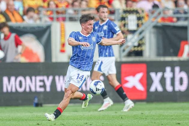 UEFA Europa League 2026 2027 match Jagiellonia Bialystok and Rangers FC in Bialystok, Poland - 06 Aug 2026 Nedim Bajramic of Rangers FC seen in action during the UEFA Europa League 2026 2027 match between Jagiellonia Bialystok and Rangers FC at Chorten Arena (Bialystok). Final score; Jagiellonia Bialystok 2:1 Rangers FC. UEFA Europa League 2026 2027 match between Jagiellonia Bialystok and Rangers FC Bialystok Poland Copyright: xGrzegorzxWajdax xSOPAxImagesx Grzegorz-Wajda-1441225