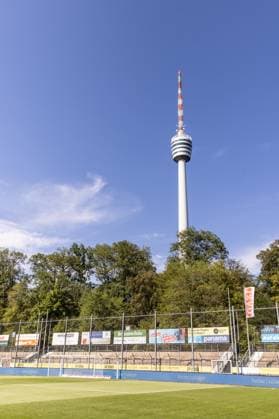 SV Stuttgarter Kickers vs. SSV Ulm 1846 Fußball, Fussball, Regionalliga, 1. Spieltag, GAZI-Stadion auf der Waldau Stuttgart 07.08.26 Das GAZI-Stadion auf der Waldau, Sportstätte der SV Stuttgarter Kickers Innenansicht Ansicht Innen SV Stuttgarter Kickers vs. SSV Ulm 1846 Fußball, Fussball, Regionalliga, 1. Spieltag, GAZI-Stadion auf der Waldau Stuttgart 07.08.26 Foto: Lucca Fundel Stuttgart GAZI-Stadion auf der Waldau Baden-Württemberg Deutschland