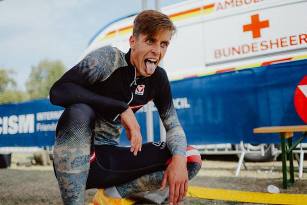 VARIOUS SPORTS - World Championship, WM, Weltmeisterschaft 2026 WIENER NEUSTADT,AUSTRIA,08.AUG.26 - VARIOUS SPORTS - CISM World Championship 2026, military pentathlon. Image shows Philipp Eidler (AUT).  GEPAxpictures xAlexanderxSolc