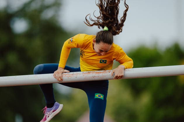 VARIOUS SPORTS - World Championship, WM, Weltmeisterschaft 2026 WIENER NEUSTADT,AUSTRIA,08.AUG.26 - VARIOUS SPORTS - CISM World Championship 2026, military pentathlon. Image shows Aline Bichoff (BRA).  GEPAxpictures xAlexanderxSolc