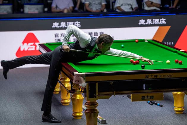 (260808) -- TAIYUAN, Aug. 8, 2026 -- David Gilbert of England competes during the round 1 match between Ding Junhui of China and David Gilbert of England at China Open 2026 snooker tournament in Taiyuan, north China s Shanxi Province, Aug. 8, 2026. ) (SP)CHINA-TAIYUAN-SNOOKER-CHINA OPEN-ROUND 1 (CN) CaoxYang 