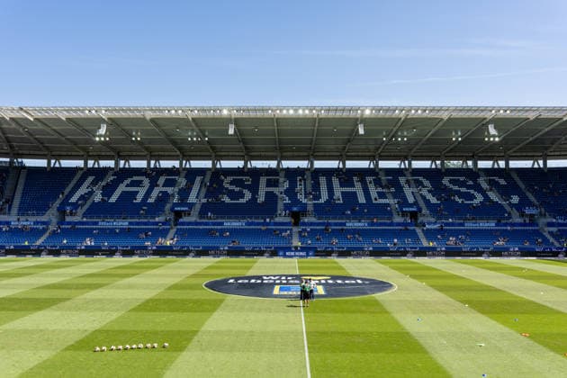 08.08.2026, xdaymx, Fussball 2.Bundesliga, Karlsruher SC - Arminia Bielefeld BBBank Wildpark Stadion vor dem ersten Heimspiel der neuen Saison (DFL DFB REGULATIONS PROHIBIT ANY USE OF PHOTOGRAPHS as IMAGE SEQUENCES and or QUASI-VIDEO) Karlsruhe