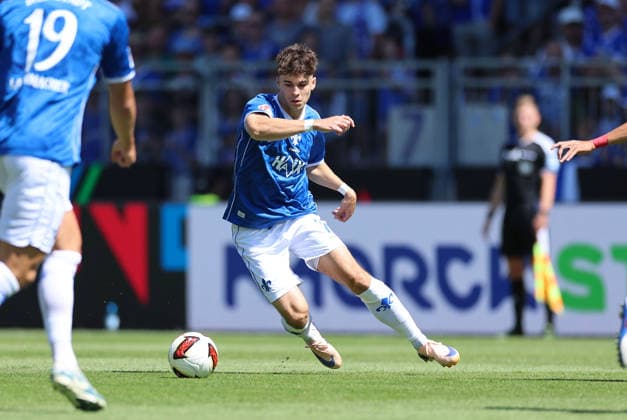 08.08.2026, Fussball 2. Bundesliga, SV Darmstadt 98 - Holstein Kiel, v.l., Noah Weißhaupt (SV Darmstadt 98) DFL DFB REGULATIONS PROHIBIT ANY USE OF PHOTOGRAPHS AS IMAGE SEQUENCES AND OR QUASI-VIDEO. xdcx Copyright: HMBxMedia Claus