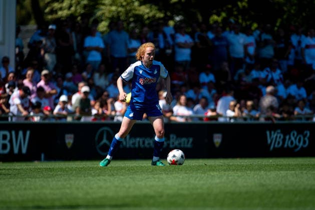 08.08.2026, GER, Fussball, Frauen, Testspiel, Saison 2026 2027, VfB Stuttgart vs TSG 1899 Hoffenheim Milena Röder ( Hoffenheim, 16 ) am Ball, Stuttgart Robert-Schlienz-Stadion Baden-Württemberg Deutschland Copyright: xNordphoto Memmlerx