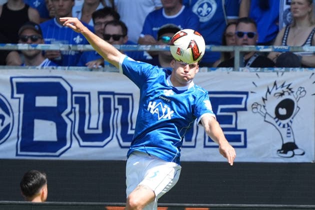 Florian Kleinhansl (SV Darmstadt 98) - 08.08.2026 2. Bundesliga, Saison 26 27: SV Darmstadt 98 vs. Holstein Kiel, Stadion am Boellenfalltor, 1. Spieltag, emonline, emspor,