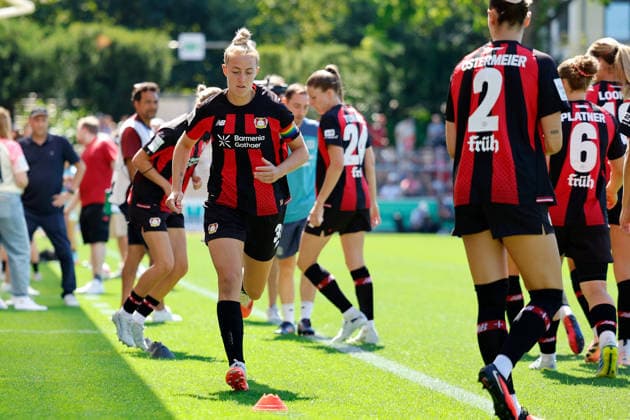 Fußball I Frauen I Testspiel I Bayer 04 Leverkusen - Feyenoord Rotterdam I 08.08.2026 Carolin Simon (30, Bayer 04 Leverkusen) Leverkusen Ulrich-Haberland-Stadion Niedersachsen Deutschland Copyright: xLobeca CedricxSiefkerx
