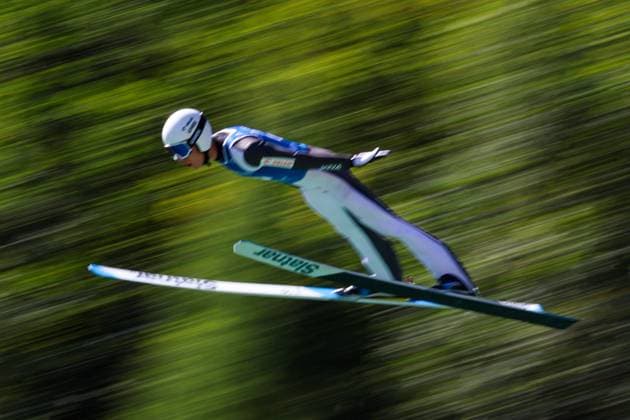 SAUT A SKI COUPE MONDE COURCHEVEL PHOTOPQR LE DAUPHINE Tom PHAM VAN SUU ; Courchevel ; 08 08 2026 ; A Courchevel (Savoie), le 8 août 2026. Coupe du monde de saut à ski. Sur notre photo : . Photo : Tom Pham Van Suu Le Dauphiné Libéré Courchevel (Savoie), August 8, 2026. Ski jumping, Skispringen, Ski, nordisch World Cup. Courchevel Savoie Rhône-Alpes France  Copyright: xPHOTOPQR LExDAUPHINE MAXPPPxTomxPHAMxVANxSUUx 20260808JDL4738 20260808JDL4738