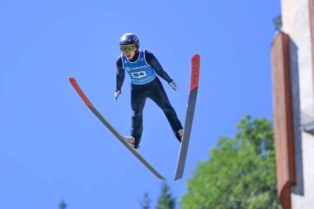 SAUT A SKI COUPE MONDE COURCHEVEL PHOTOPQR LE DAUPHINE Tom PHAM VAN SUU ; Courchevel ; 08 08 2026 ; A Courchevel (Savoie), le 8 août 2026. Coupe du monde de saut à ski. Sur notre photo :Valentin Foubert. Photo : Tom Pham Van Suu Le Dauphiné Libéré Courchevel (Savoie), August 8, 2026. Ski jumping, Skispringen, Ski, nordisch World Cup. Courchevel Savoie Rhône-Alpes France  Copyright: xPHOTOPQR LExDAUPHINE MAXPPPxTomxPHAMxVANxSUUx 20260808JDL4741 20260808JDL4741
