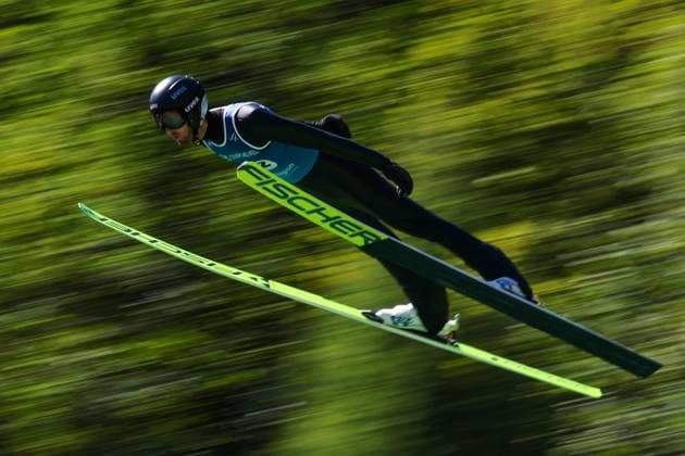 SAUT A SKI COUPE MONDE COURCHEVEL PHOTOPQR LE DAUPHINE Tom PHAM VAN SUU ; Courchevel ; 08 08 2026 ; A Courchevel (Savoie), le 8 août 2026. Coupe du monde de saut à ski. Sur notre photo : . Photo : Tom Pham Van Suu Le Dauphiné Libéré Courchevel (Savoie), August 8, 2026. Ski jumping, Skispringen, Ski, nordisch World Cup. Courchevel Savoie Rhône-Alpes France  Copyright: xPHOTOPQR LExDAUPHINE MAXPPPxTomxPHAMxVANxSUUx 20260808JDL4742 20260808JDL4742