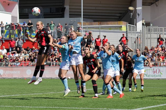 08.08.2026, xgrfx, Fussball Testspiel Frauen, Bayer Leverkusen - Feyenoord Rotterdam v.l. Tor, Cornelia Kramer zum 3:0 (Bayer Leverkusen) (DFL DFB REGULATIONS PROHIBIT ANY USE OF PHOTOGRAPHS as IMAGE SEQUENCES and or QUASI-VIDEO) Leverkusen