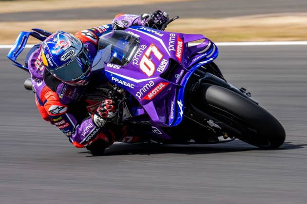 Toprak RazgatlÄ±oglu (Turkey) of the Prima Pramac Yamaha MotoGP ( 7) during MotoGP Free Practice and Qualifying at Round 12 of the 2026 Qatar Airways Grand Prix of Great Britain at Silverstone Circuit, Towcester, England on the 7 August 2026.  Copyright: xDavidxHornx PMI-7310-0104