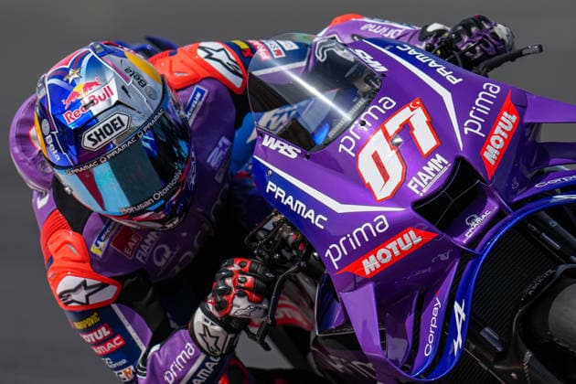 Toprak RazgatlÄ±oglu (Turkey) of the Prima Pramac Yamaha MotoGP ( 7) during MotoGP Free Practice and Qualifying at Round 12 of the 2026 Qatar Airways Grand Prix of Great Britain at Silverstone Circuit, Towcester, England on the 7 August 2026.  Copyright: xDavidxHornx PMI-7310-0121