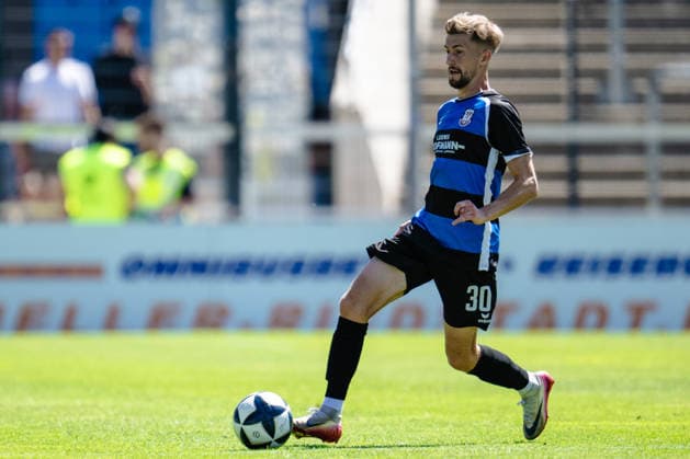 Corvin Bock (FSV Frankfurt, 30) FSV Frankfurt vs. VfR Mannheim, Fussball, Regionalliga Suedwest, 1. Spieltag, Saison 2026 2027, 08.08.2026 Eibner-Pressefoto Attila Ziga FSV Frankfurt vs. VfR Mannheim, Fussball, Regionalliga Suedwest, 1. Spieltag, Saison 2026 2027, 08.08.2026 Frankfurt Copyright: xEibner-Pressefotox EP_AZA