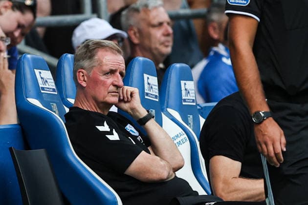 Trainer Petrik Sander (1. FC Magdeburg) - 2. Fußball Bundesliga Saison 2026-2027 1. FC Magdeburg vs Eintracht Braunschweig in der Avnet Arena in Magdeburg - Fußball,Mann,Männer,Deutschland,08.08.2026