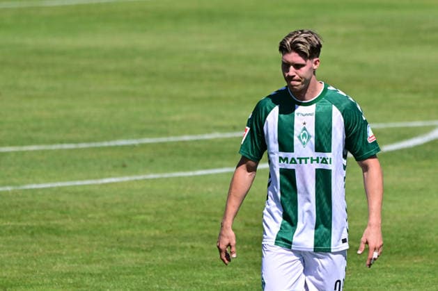 08.08.2026, GER, Freundschaftsspiel SV Werder Bremen vs Paderborn Fussball, Saison 2026 2027), 1.FBL Cedric Itten (Werder Bremen 26); Einzelaktion, Ganzkörper Ganzkoerper Oythe Stadion am Oyther Berg Niedersachsen Deutschland Copyright: xnordphotoxGmbHx xKFOTOx