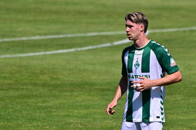 08.08.2026, GER, Freundschaftsspiel SV Werder Bremen vs Paderborn Fussball, Saison 2026 2027), 1.FBL Cedric Itten (Werder Bremen 26); Einzelaktion, Ganzkörper Ganzkoerper Oythe Stadion am Oyther Berg Niedersachsen Deutschland Copyright: xnordphotoxGmbHx xKFOTOx