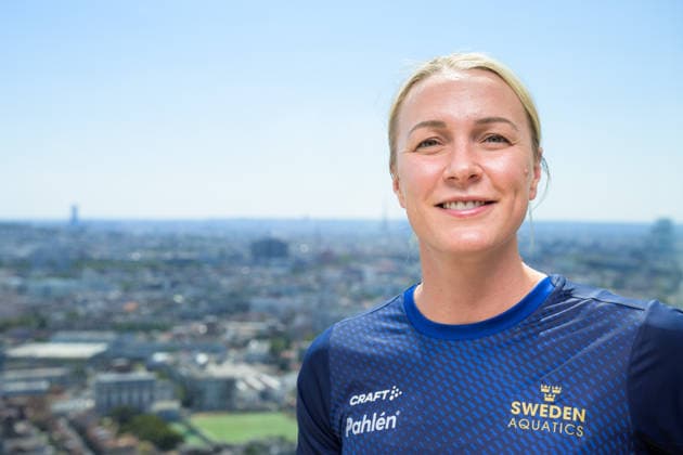 260808 Sarah Sjöström of the Swedish national swimming team poses for a portrait at a press meet during day nine of the 2026 European Aquatics Championships on August 8, 2026 in Saint-Denis. Photo: Joel Marklund BILDBYRAN kod JM JM0835 bbeng simning swimming svomming 2026 european aquatics championships em Sverige Sweden pressträff porträtt Copyright: JOELxMARKLUND BB260808JM008