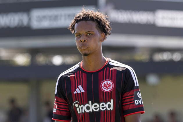 Testspiel: Eintracht Frankfurt - Hull City AFC, 08.08.2026 Julian Etse (Eintracht Frankfurt 47), Freisteller, Portrait Porträt, Eintracht Frankfurt - Hull City AFC, Dreieich, Maxworx Sportpark, 8.8.2026 Copyright: xBEAUTIFULxSPORTS Gawlikx