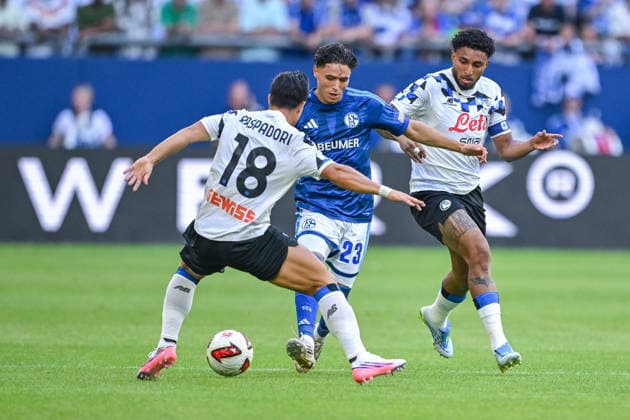 08.08.2026, Fussball, Saison 2026 2027, Testspiel, FC Schalke 04 - Atalanta Bergamo, Soufiane El-Faouzi (FC Schalke 04), xRHR-FOTO YYx Copyright: KROEGER RHR-FOTOx RHR-FOTO YY