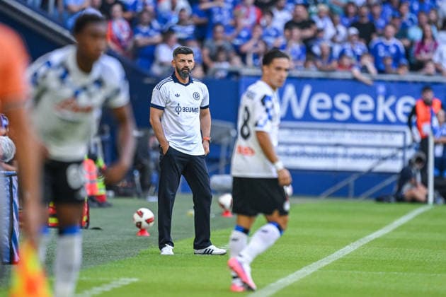08.08.2026, Fussball, Saison 2026 2027, Testspiel, FC Schalke 04 - Atalanta Bergamo, Trainer Miron Muslic (FC Schalke 04) xRHR-FOTO YYx Copyright: KROEGER RHR-FOTOx RHR-FOTO YY