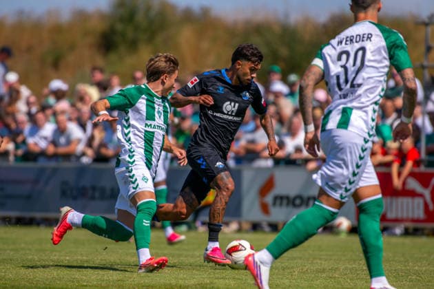 Testspiel: Werder Bremen vs. SC Paderborn 07, 08.08.2026 Chuki (Werder Bremen, 20); Testspiel: Werder Bremen vs. SC Paderborn 07 am 08.08.2026 in Vechta (Stadion Oyther Berg), Germany, Copyright: xBEAUTIFULxSPORTS Neddermannx