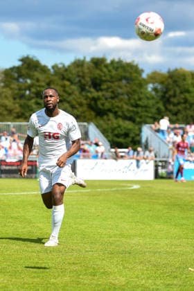 Fußball I Herren I Saison 2026-2027 I Regionalliga Nord I 2. Spieltag I SC Weiche Flensburg 08 - Eimsbütteler TV I 08.08.2026 Samuel Abiodun Olayisoye (4, Eimsbütteler TV) Copyright: xLobeca JanxKirschnerx