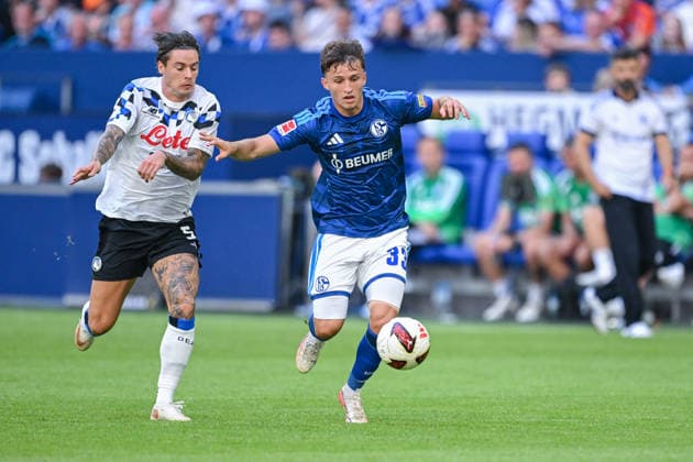 08.08.2026, Fussball, Saison 2026 2027, Testspiel, FC Schalke 04 - Atalanta Bergamo, Vitalie Becker (FC Schalke 04) xRHR-FOTO YYx Copyright: KROEGER RHR-FOTOx RHR-FOTO YY