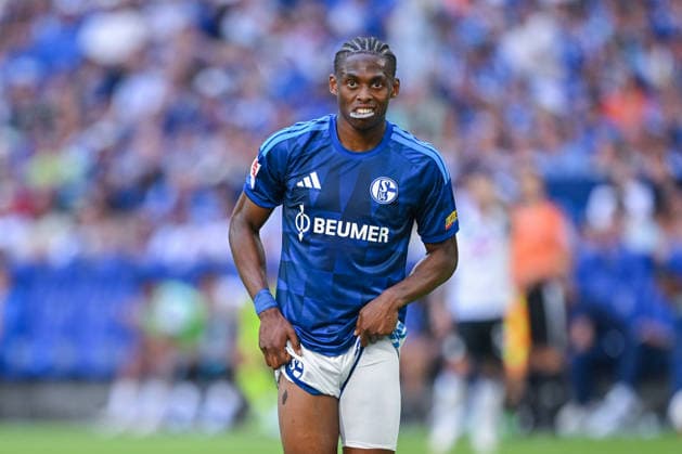 08.08.2026, Fussball, Saison 2026 2027, Testspiel, FC Schalke 04 - Atalanta Bergamo, Junior Adamu (FC Schalke 04) xRHR-FOTO YYx Copyright: KROEGER RHR-FOTOx RHR-FOTO YY