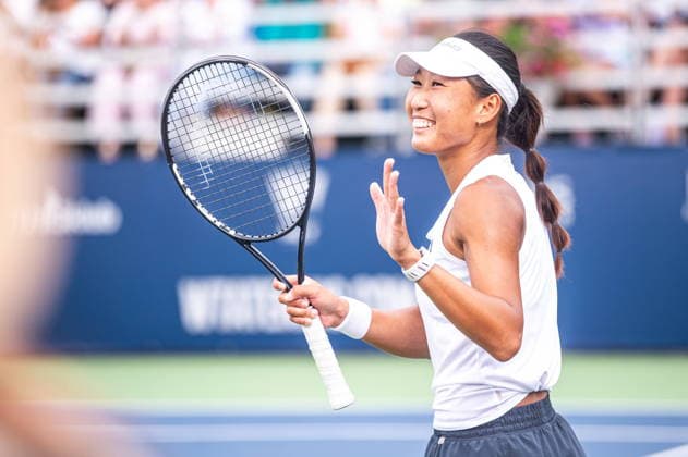 Warszawa 08.08.2026. Tennis. WTA, Tennis Damen 125 Warsaw T-Mobile Polish Open, day 7, Warsaw, Poland --- Tenis. Turniej WTA 125 Warsaw T-Mobile Polish Open, dzien 7, Warszawa Persons shown : Carol Young Suh Lee Fot. Kai Taller Arena Akcji NEWSPIX.PL --- newspix.pl 