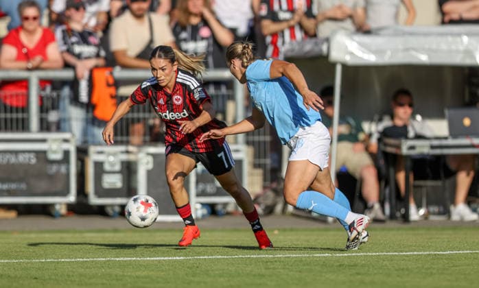 GER, Frankfurt, Eintracht Frankfurt vs Malmö FF, UEFA Womens Champions League, Fussball, UEFA, Spielzeit 2026 2027, Stadion am Brentanobad, Qualifikation, Finale im Bild: Ereleta Memeti (Eintracht Frankfurt Frauen 7) DFB DFL REGULATIONS PROHIBIT ANY USE OF PHOTOGRAPHS AS IMAGE SEQUENCES AND OR QUASI-VIDEO, 08.08.2026 Copyright: HMBxMedia HendrikxHamelau