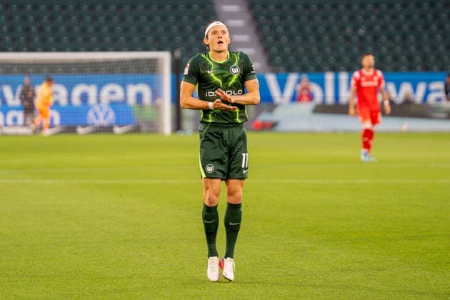 Deutschland: Fussball 2. Bundesliga, 1. Spieltag 2026 2027, VfL Wolfsburg - 1. FC Kaiserslautern am 08.08.2026 in Wolfsburg (Volkswagen-Arena): Fabian Reese (VfL Wolfsburg, 11) Gestik Wolfsburg Volkswagen Arena Deutschland Copyright: xSvenxHeidmannx
