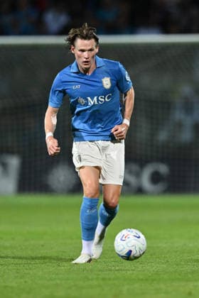 RECORD DATE NOT STATED 8th August 2026, Stadio Teofilo Patini, Castel di Sangro, Italy; Friendly Football; Napoli versus Celta Vigo; Scott McTominay of Napoli DomenicoxCippitelli