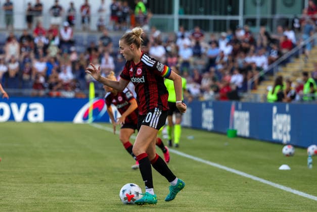 Fussball: Europa: UEFA Women s Champions League 2026 2027 - 2. Qualifikationsrunde, Finale, 08.08.2026 - Eintracht Frankfurt Frauen vs. Malmö FF Frauen - Stadion am Brentanobad (Frankfurt am Main, Deutschland); Laura Freigang (Eintracht Frankfurt Frauen, 10) Frankfurt am Main Stadion am Brentanobad Hessen Deutschland Copyright: xAmiirxAmedjouax