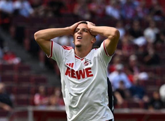 08.08.2026, xophax, Fussball 1.Bundesliga, 1.FC Koeln Testspiel im Rhein Energie Stadion in Köln . 1.FC Köln gegen Real Sociedad San Sebastian. Said El Mala ( 1.FC Köln ) . Köln Cologne