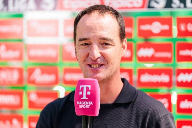 Nico Willig (VfB Stuttgart II, Cheftrainer) im Interview bei Magenta GER, TSV Havelse 1912 vs. VfB Stuttgart II, Fussball, 3. Liga, 1. Spieltag, Spielzeit 2026 2027, 08.08.2026 DFL Regulations prohibit any use of photographers as image sequences and or quasi-video. GER, TSV Havelse 1912 vs. VfB Stuttgart II, Fussball, 3. Liga, 1. Spieltag, Spielzeit 2026 2027, 08.08.2026 Hannover Copyright: xEibner-Pressefoto JanxRollingerx EP_JSK