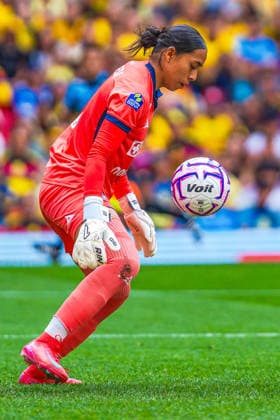 LIGA BBVA MX FEMENIL APERTURA 2026 LIGA BBVA MX FEMENIL APERTURA 2026 AMERICA VS CRUZ AZUL 08082026 MEXICO CITY, MEXICO. Action photo of Melany Villeda of Cruz Azul, during week 2 game of the 2026 Tournament of the Liga BBVA MX femenil held a the Estadio Banorte of Mexico City, Mexico. Foto de accion de Melany Villeda de Cruz Azul, durante juego de la jornada 2 del Torneo Apertura 2026 de la Liga BBVA MX femenil celebrado en el Estadio Banorte de la Ciudad de MÃ xico, Mexico. PHOTO BY IMAGENSHOP AGENCIA FOTOGRAFICA MEXICO CITY MEXICO CITY MEXICO Copyright: xLuisxDavidxAlvarezxNietox