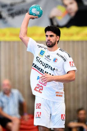 Altensteig: SCup - 26 27 - HC Erlangen - TVB Stuttgart Eloy Morante Maldonado (HC Erlangen) Altensteig Eichwaldhalle Baden-Württemberg Deutschland