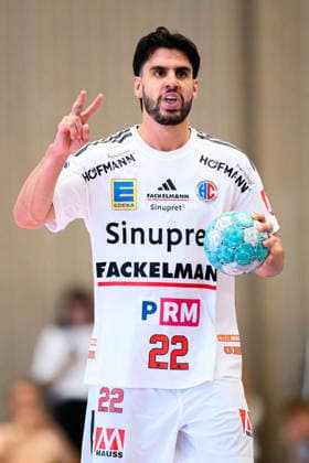 Altensteig: SCup - 26 27 - HC Erlangen - TVB Stuttgart Eloy Morante Maldonado (HC Erlangen) Altensteig Eichwaldhalle Baden-Württemberg Deutschland
